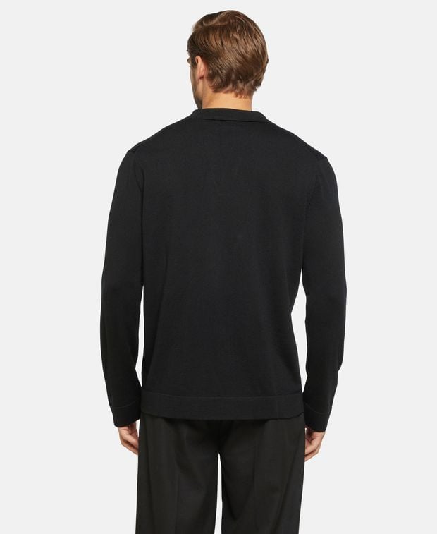 Langarm-Woll-Polo