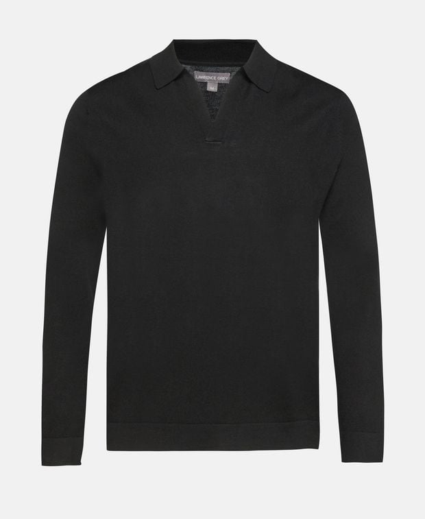 Langarm-Woll-Polo