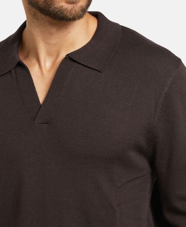 Langarm-Woll-Polo