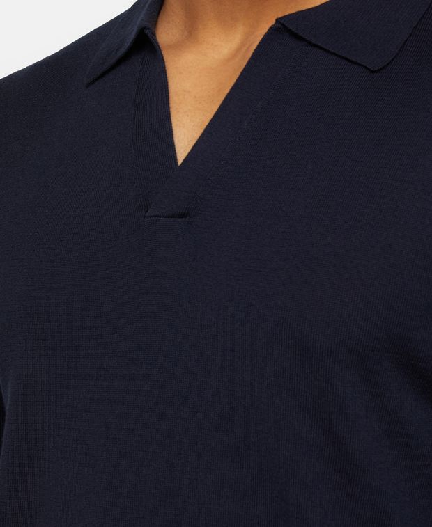 Langarm-Woll-Polo