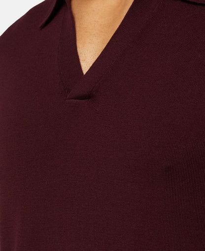 Langarm-Woll-Polo