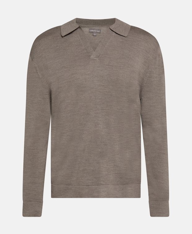 Langarm-Woll-Polo