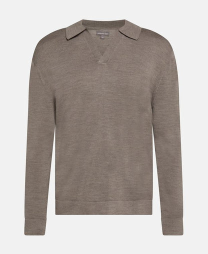 Langarm-Woll-Polo