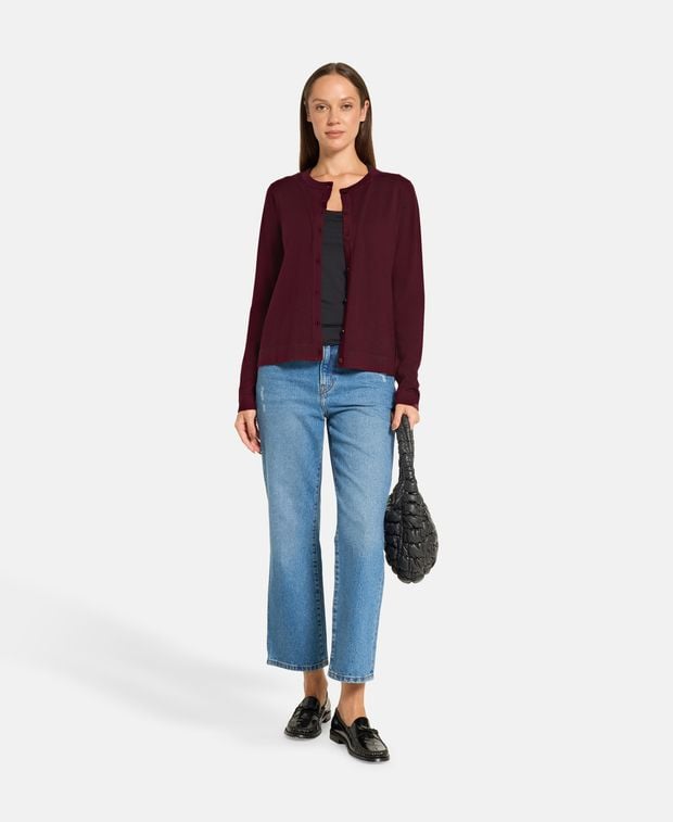 Woll-Strickjacke