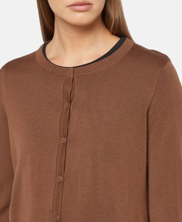 Woll-Strickjacke