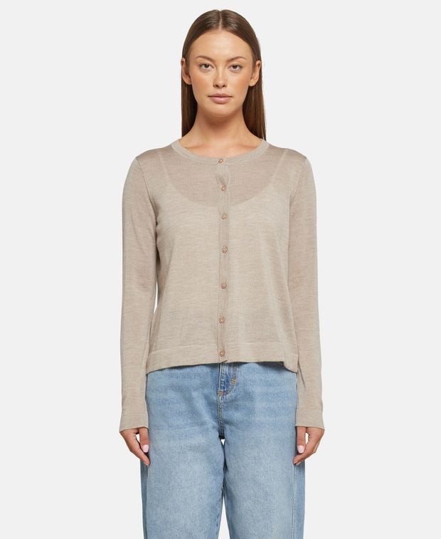 Woll-Strickjacke