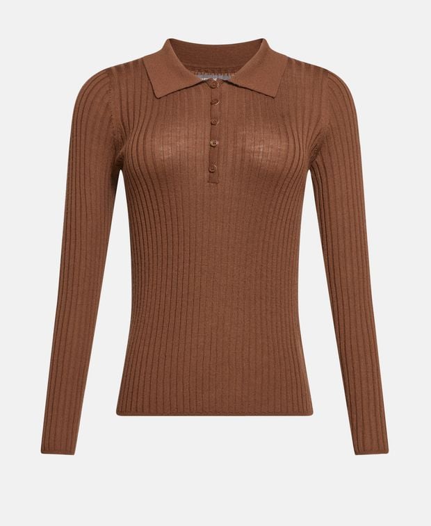 Langarm-Woll-Polo