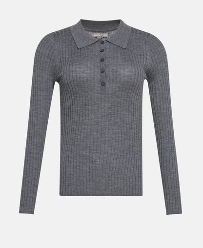Langarm-Woll-Polo