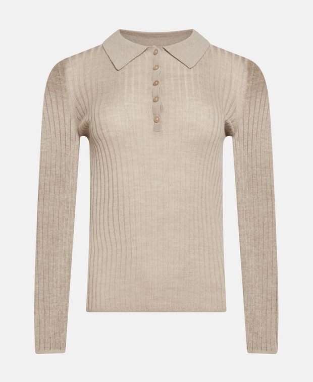 Langarm-Woll-Polo