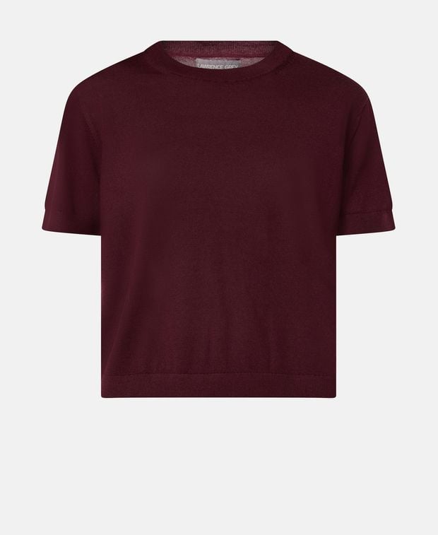 Kurzarm Wollpullover