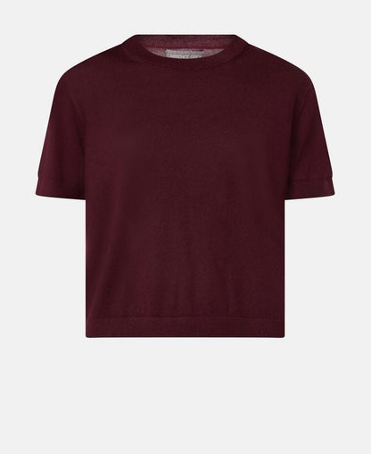 Kurzarm Wollpullover