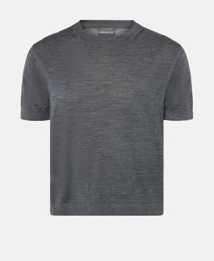 Kurzarm Wollpullover