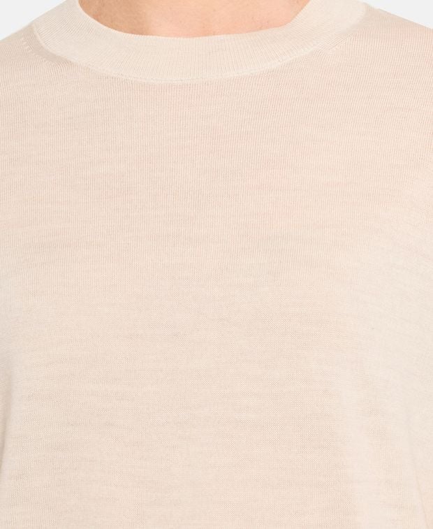Kurzarm Wollpullover