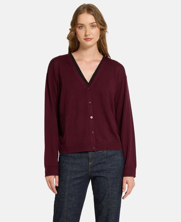 Woll-Strickjacke