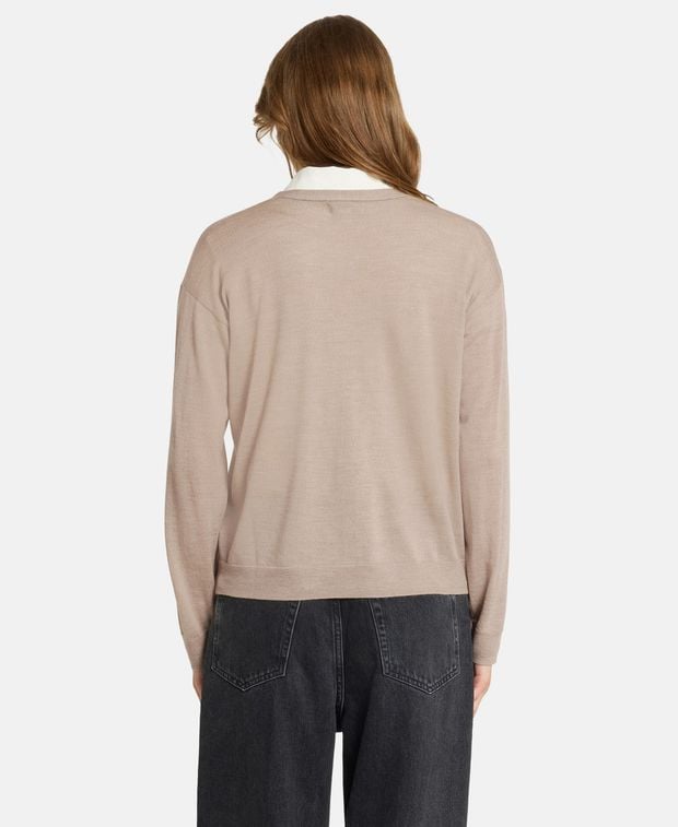 Woll-Strickjacke