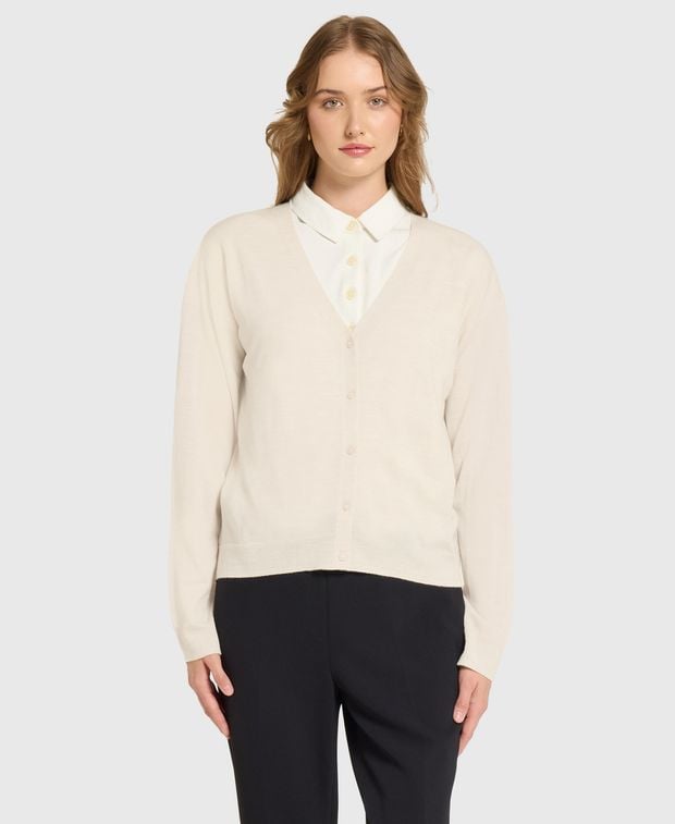 Woll-Strickjacke