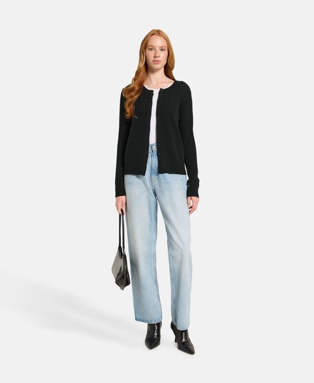 Kaschmir-Strickjacke