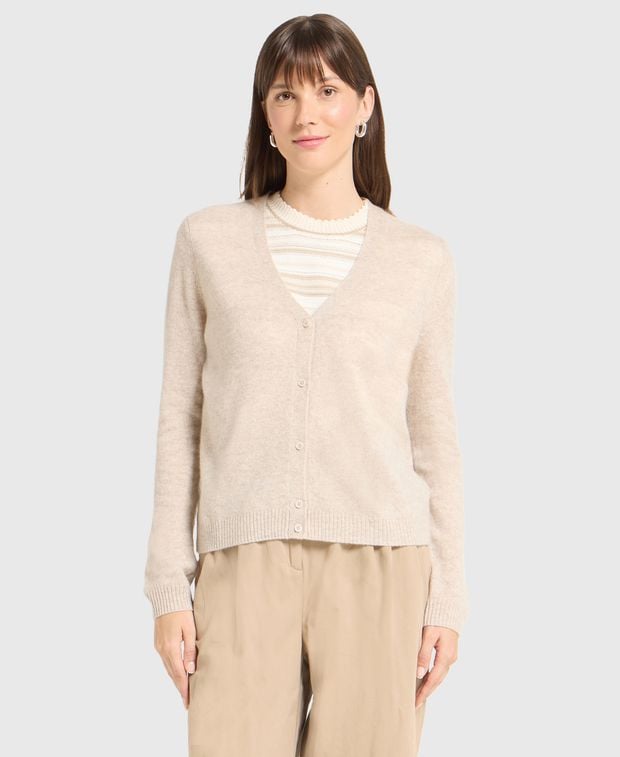 Kaschmir-Strickjacke