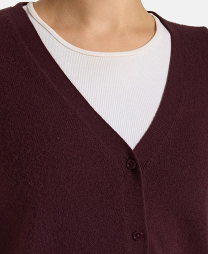 Kaschmir-Strickjacke