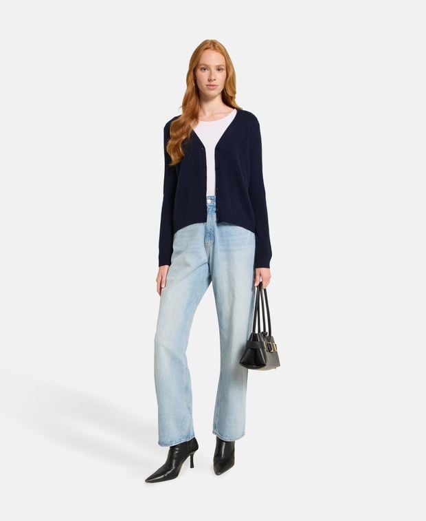 Kaschmir-Strickjacke