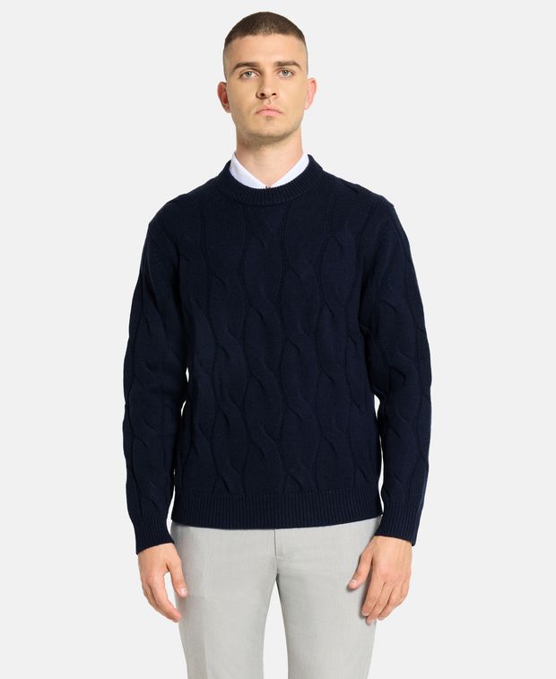 Wollpullover mit Kaschmiranteil