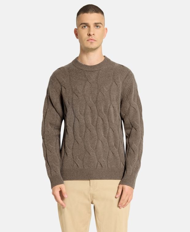 Wollpullover mit Kaschmiranteil