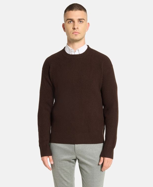 Wollpullover mit Kaschmiranteil