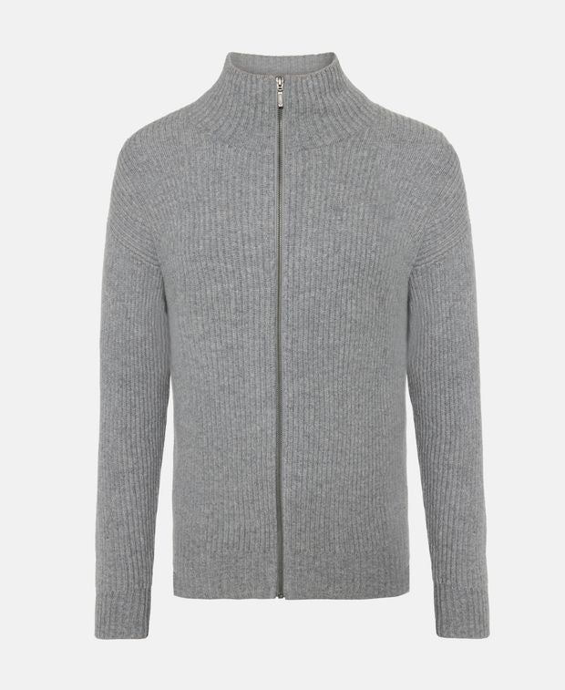 Woll-Cardigan mit Kaschmiranteil