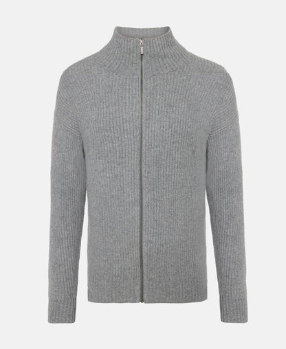 Woll-Cardigan mit Kaschmiranteil