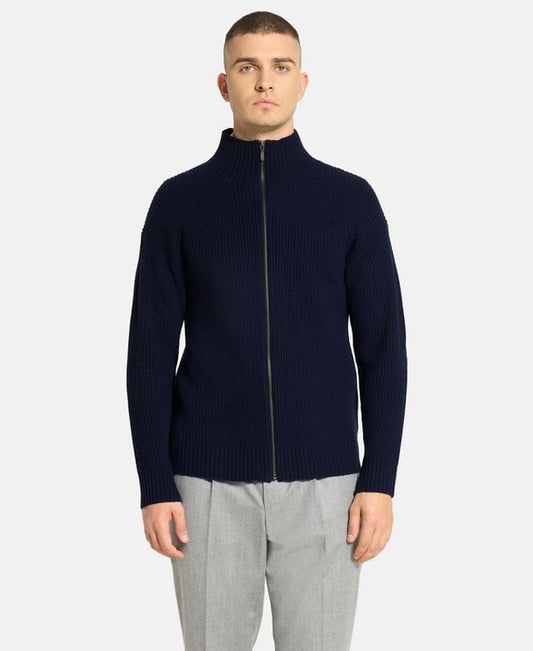 Woll-Cardigan mit Kaschmiranteil