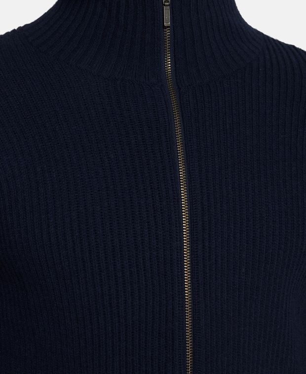 Woll-Cardigan mit Kaschmiranteil