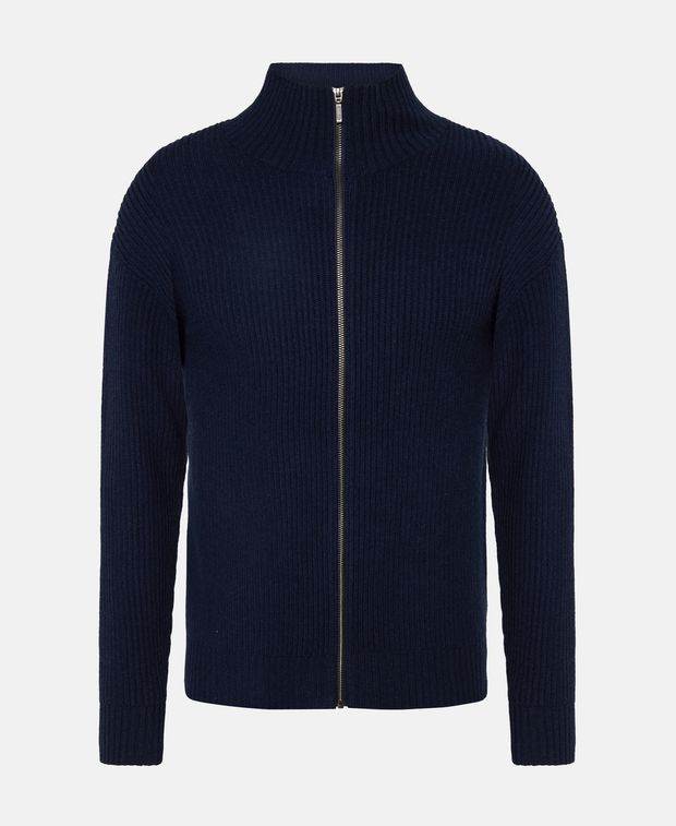 Woll-Cardigan mit Kaschmiranteil