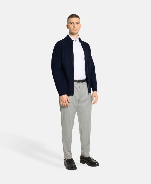 Woll-Cardigan mit Kaschmiranteil