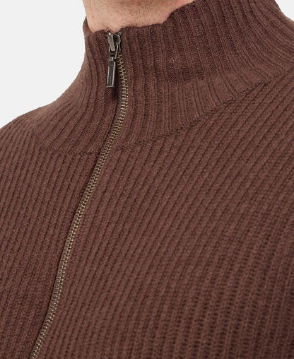 Woll-Cardigan mit Kaschmiranteil