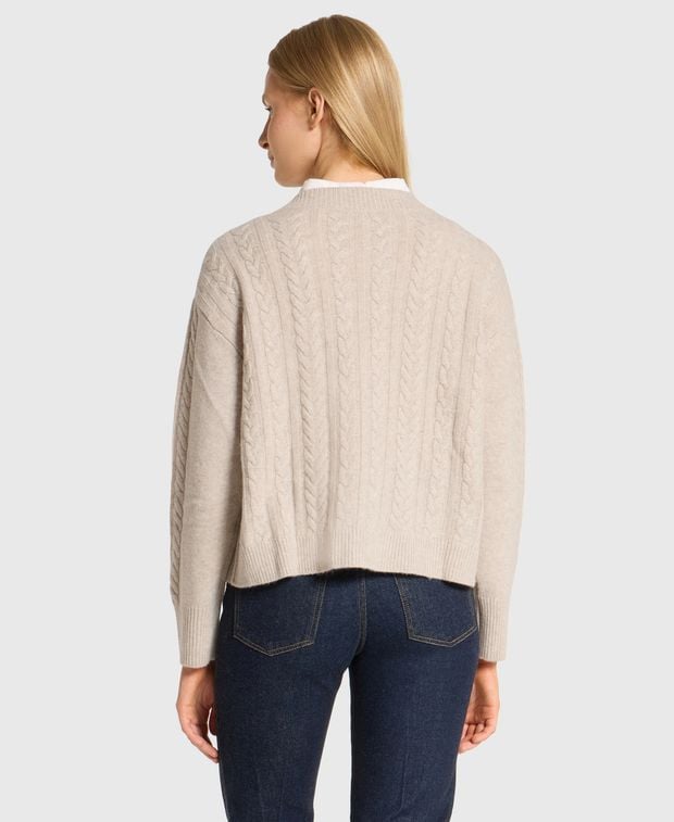 Woll-Strickjacke