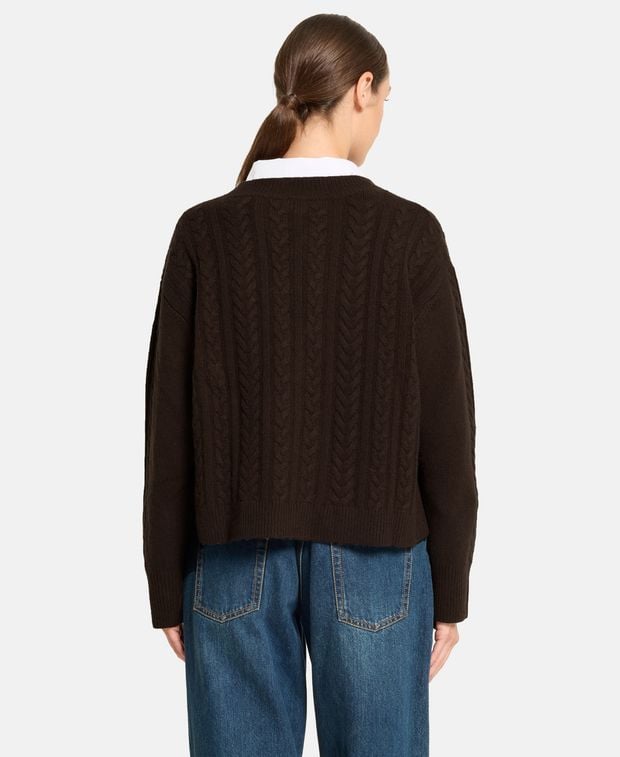 Woll-Strickjacke