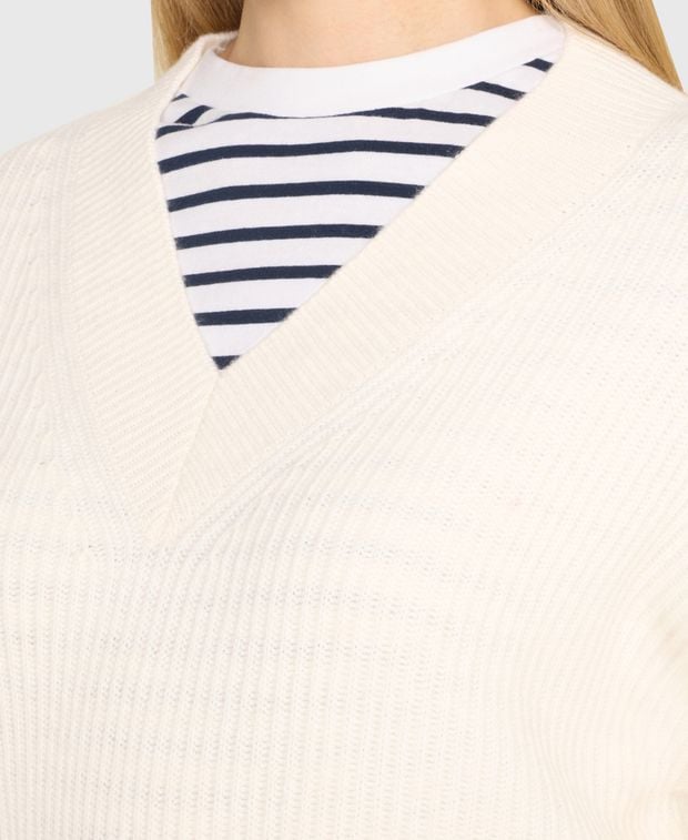 Wollpullover mit Kaschmiranteil