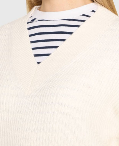 Wollpullover mit Kaschmiranteil