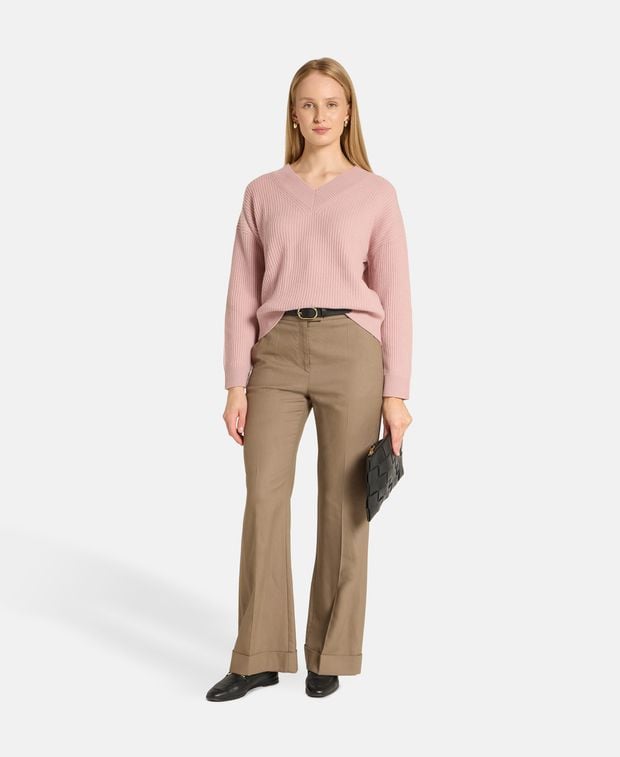 Wollpullover mit Kaschmiranteil