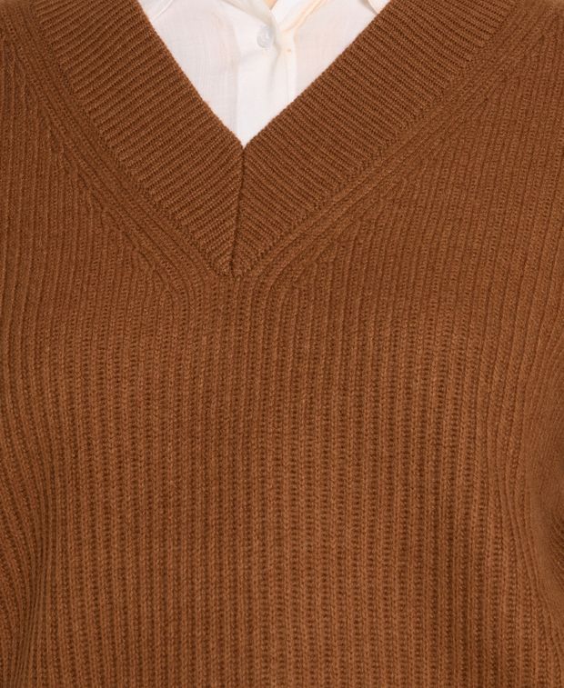 Wollpullover mit Kaschmiranteil