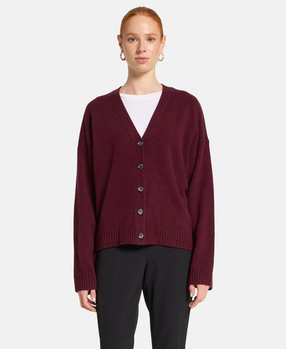 Woll-Cardigan mit Kaschmiranteil