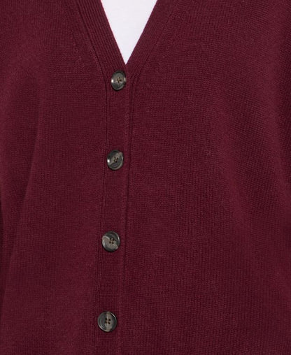 Woll-Cardigan mit Kaschmiranteil