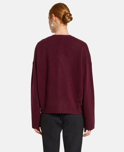 Woll-Cardigan mit Kaschmiranteil
