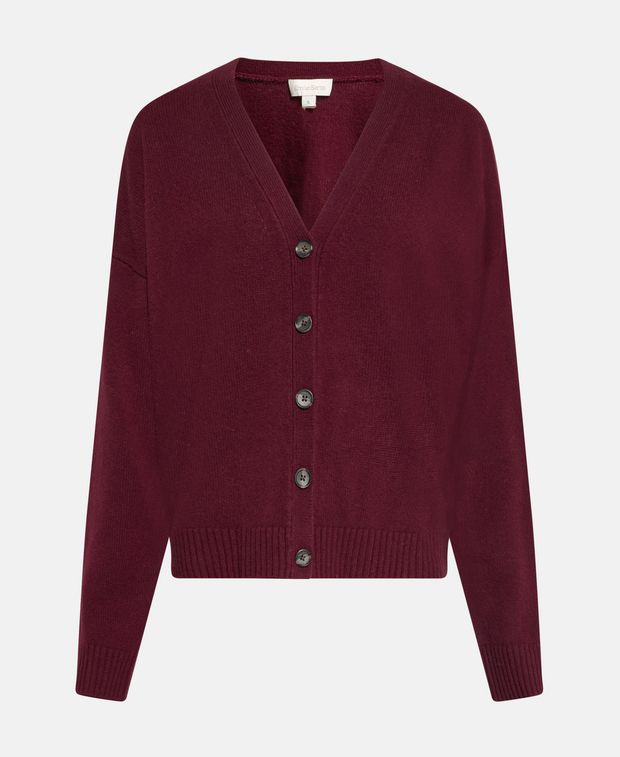 Woll-Cardigan mit Kaschmiranteil