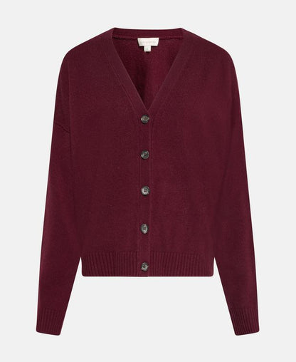 Woll-Cardigan mit Kaschmiranteil