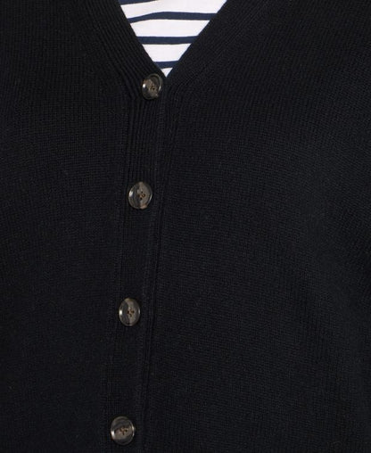Woll-Cardigan mit Kaschmiranteil