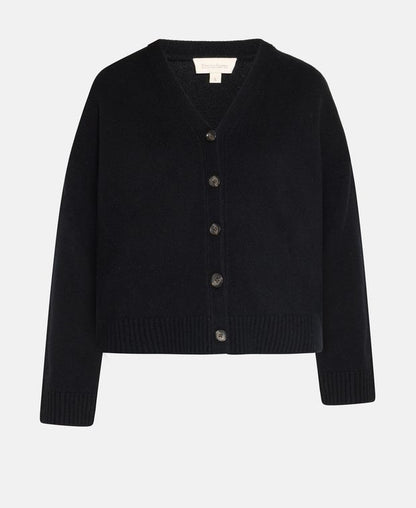 Woll-Cardigan mit Kaschmiranteil