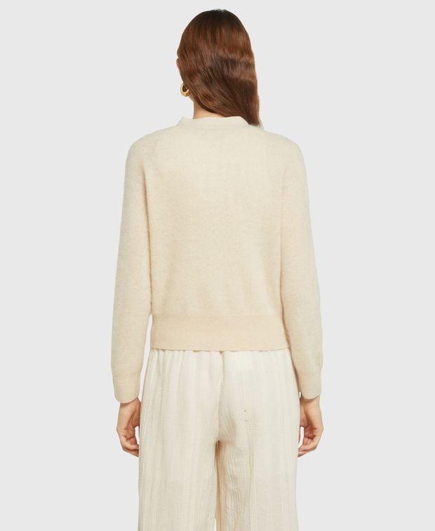 Woll-Cardigan mit Kaschmiranteil