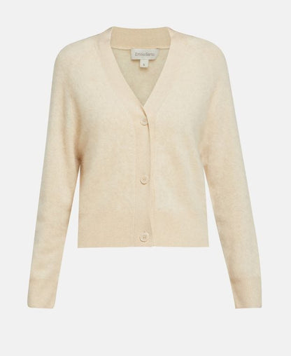 Woll-Cardigan mit Kaschmiranteil