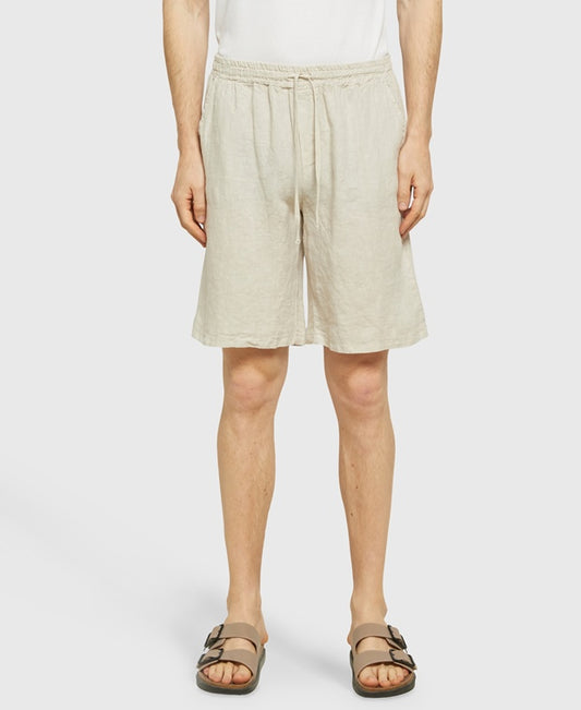 Leinen-Bermudas